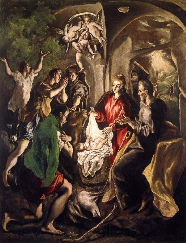 El Greco The Adoratin of the Shepherds Norge oil painting art